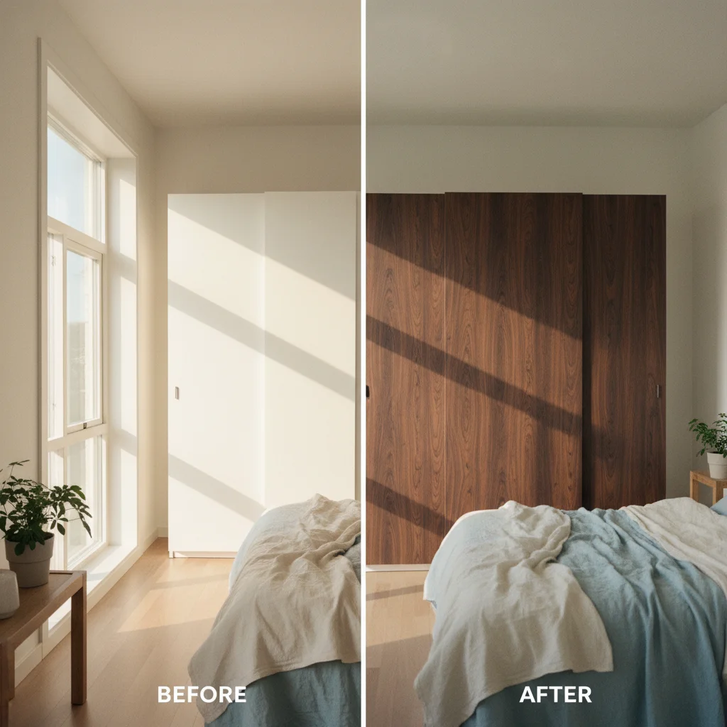 Relooker un dressing PAX et ses portes coulissantes